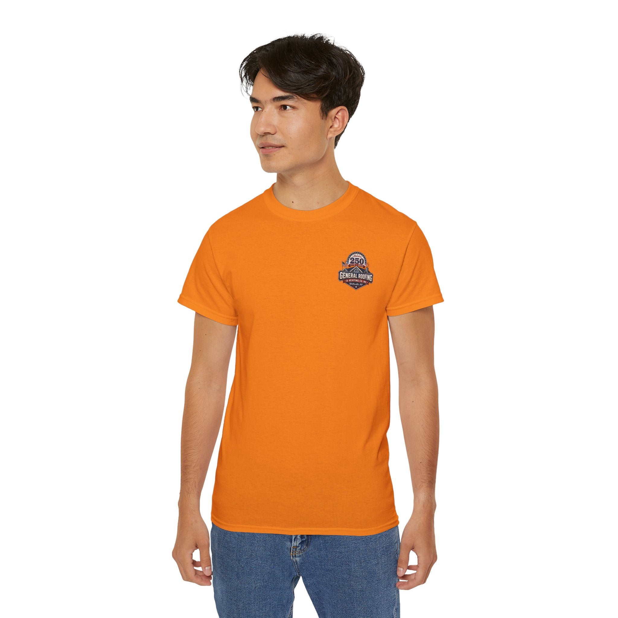 "General Roofing" Patriotic Logo T‑Shirt