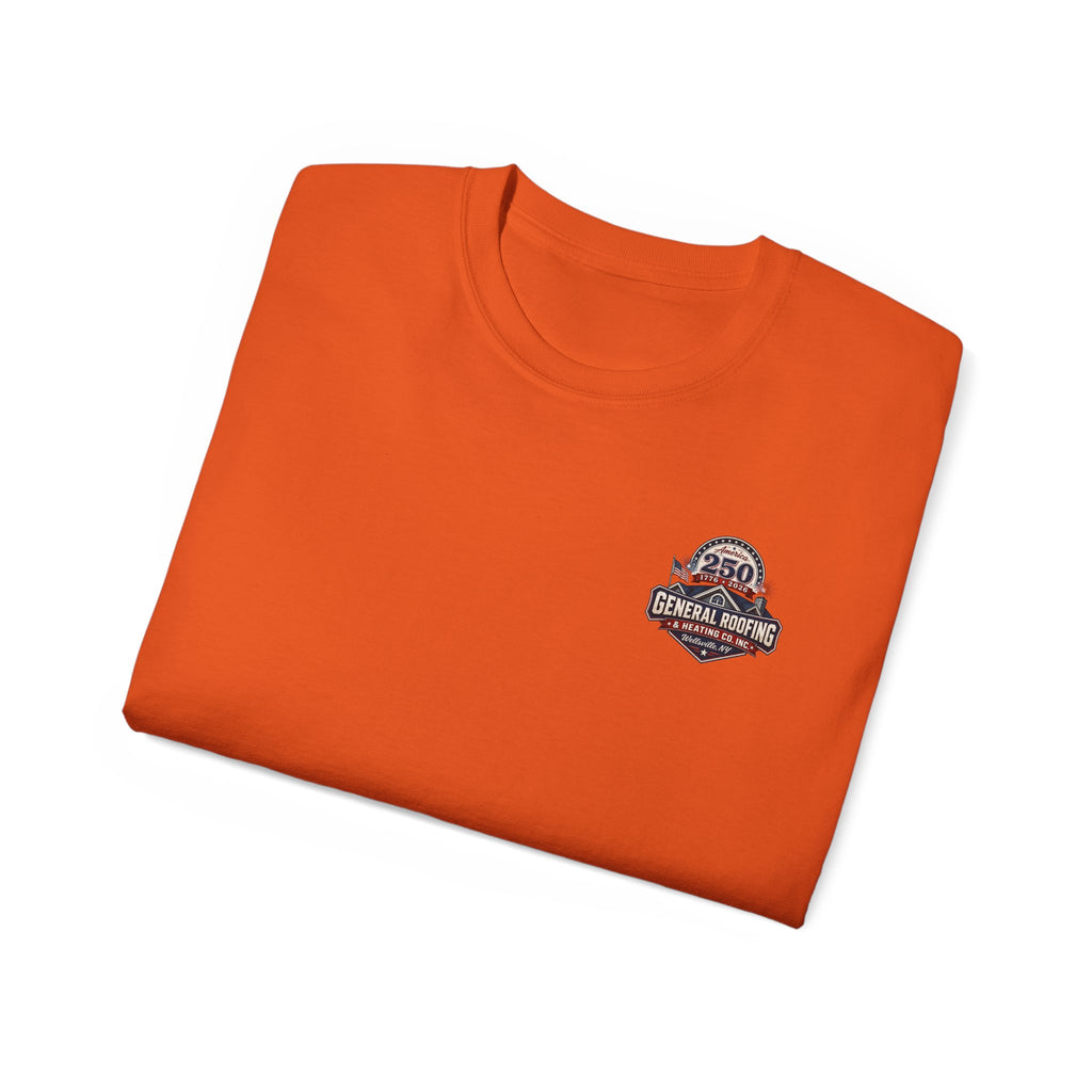 "General Roofing" Patriotic Logo T‑Shirt