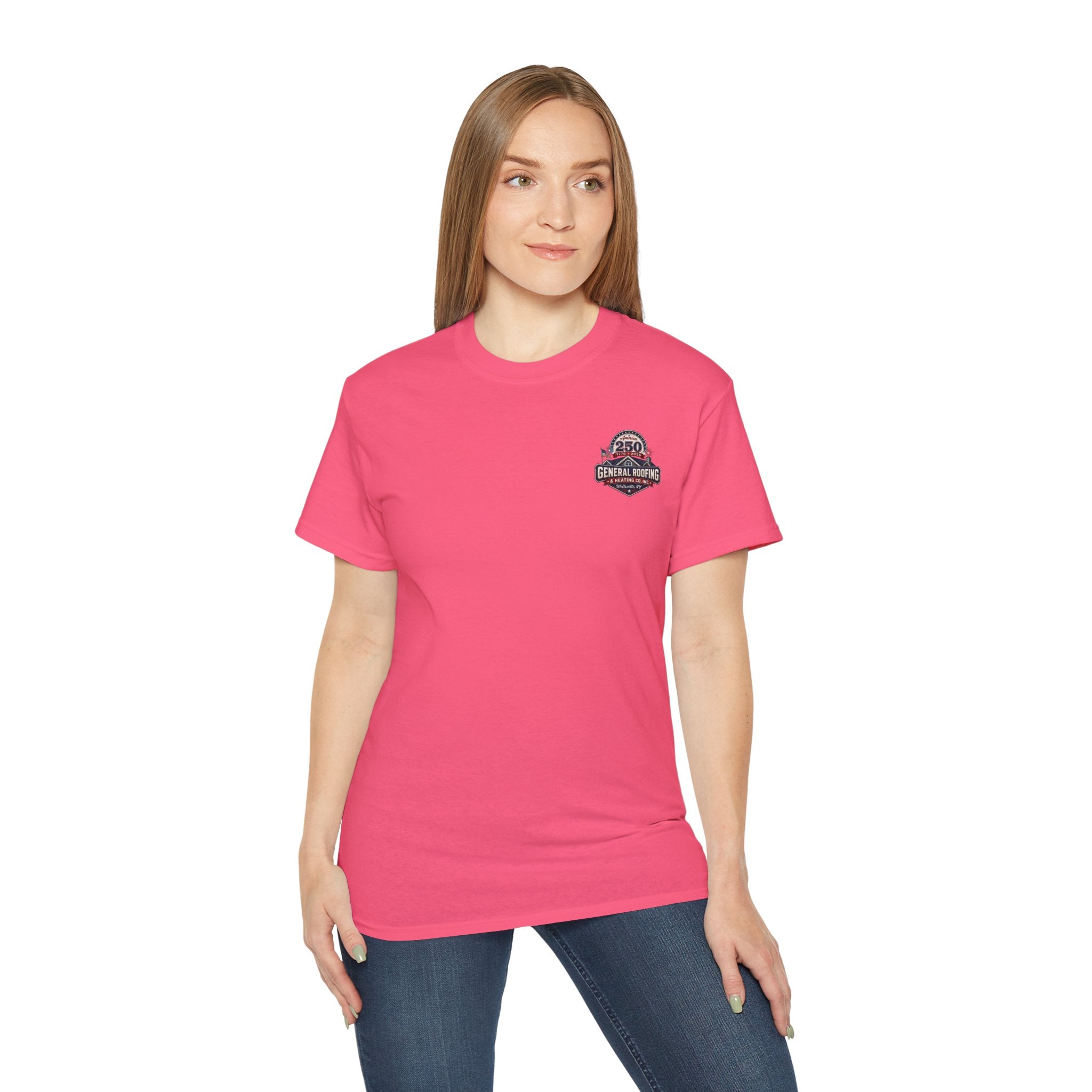 "General Roofing" Patriotic Logo T‑Shirt