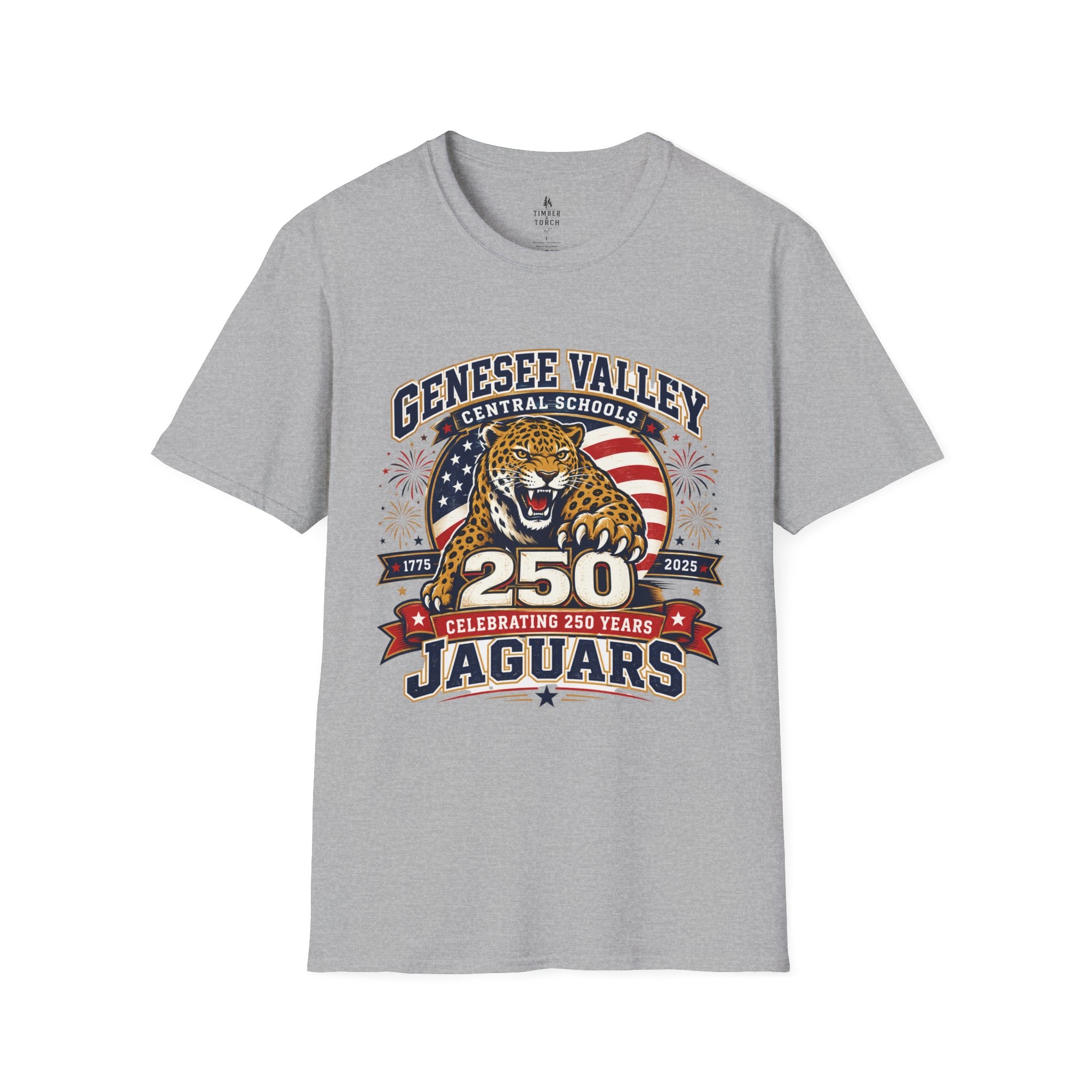 Genesee Valley Jaguars 250th Anniversary T-Shirt