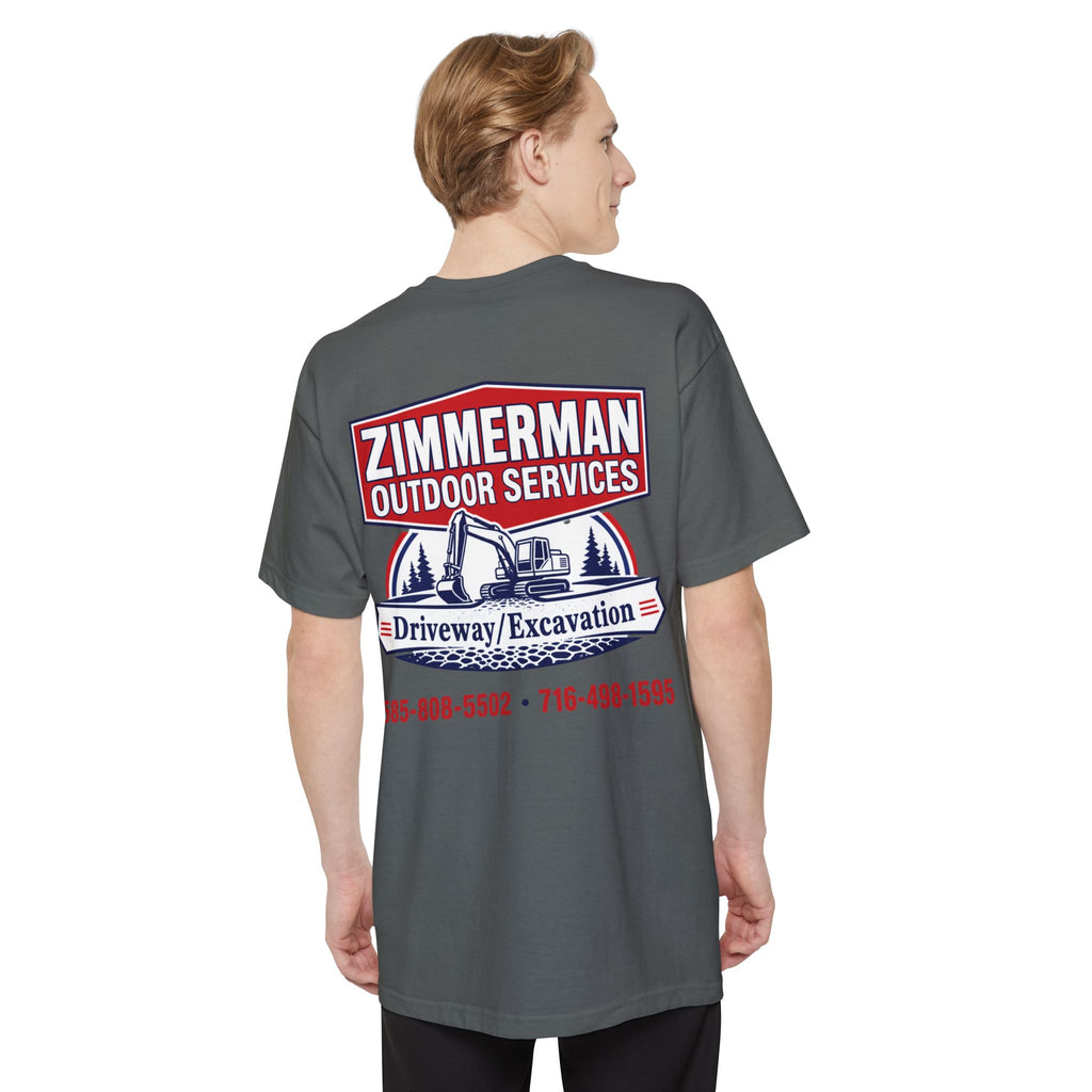 Zimmerman Outdoor Services T-Shirt – Driveway & Excavation Work Tee