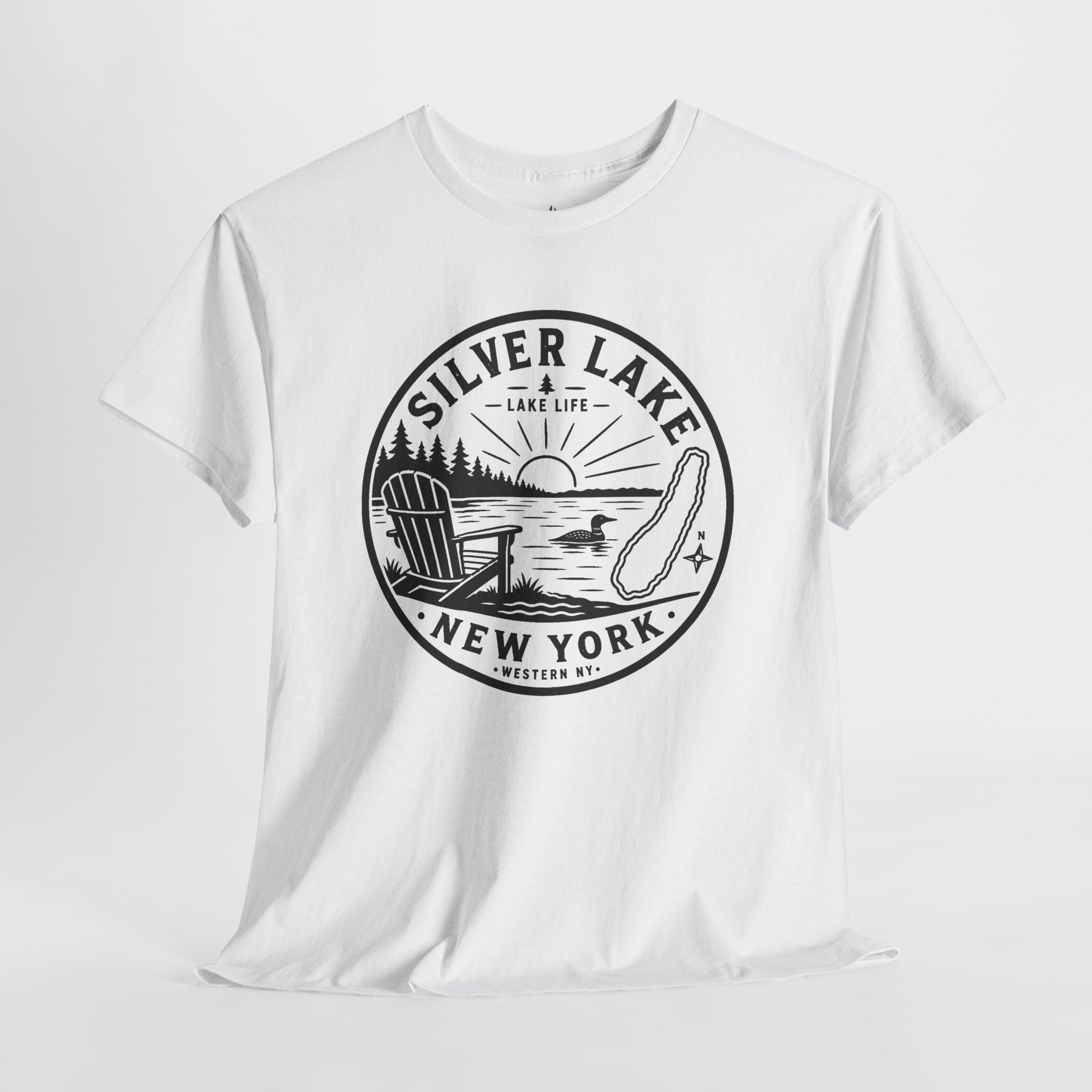 Silver Lake New York Lake Life T-Shirt