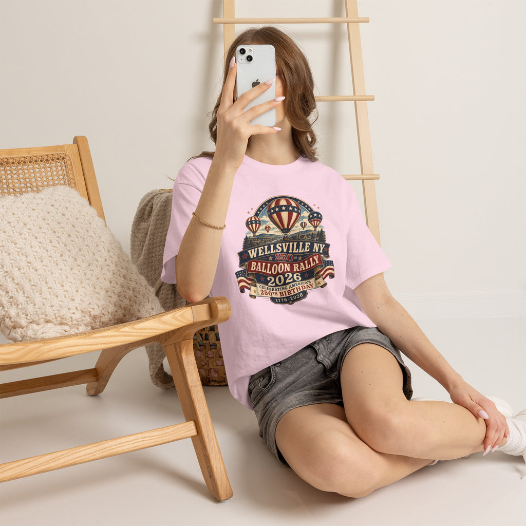 Balloon Rally T‑Shirt - Wellsville NY 2026 Hot Air Balloon Rally Vintage Festival Tee