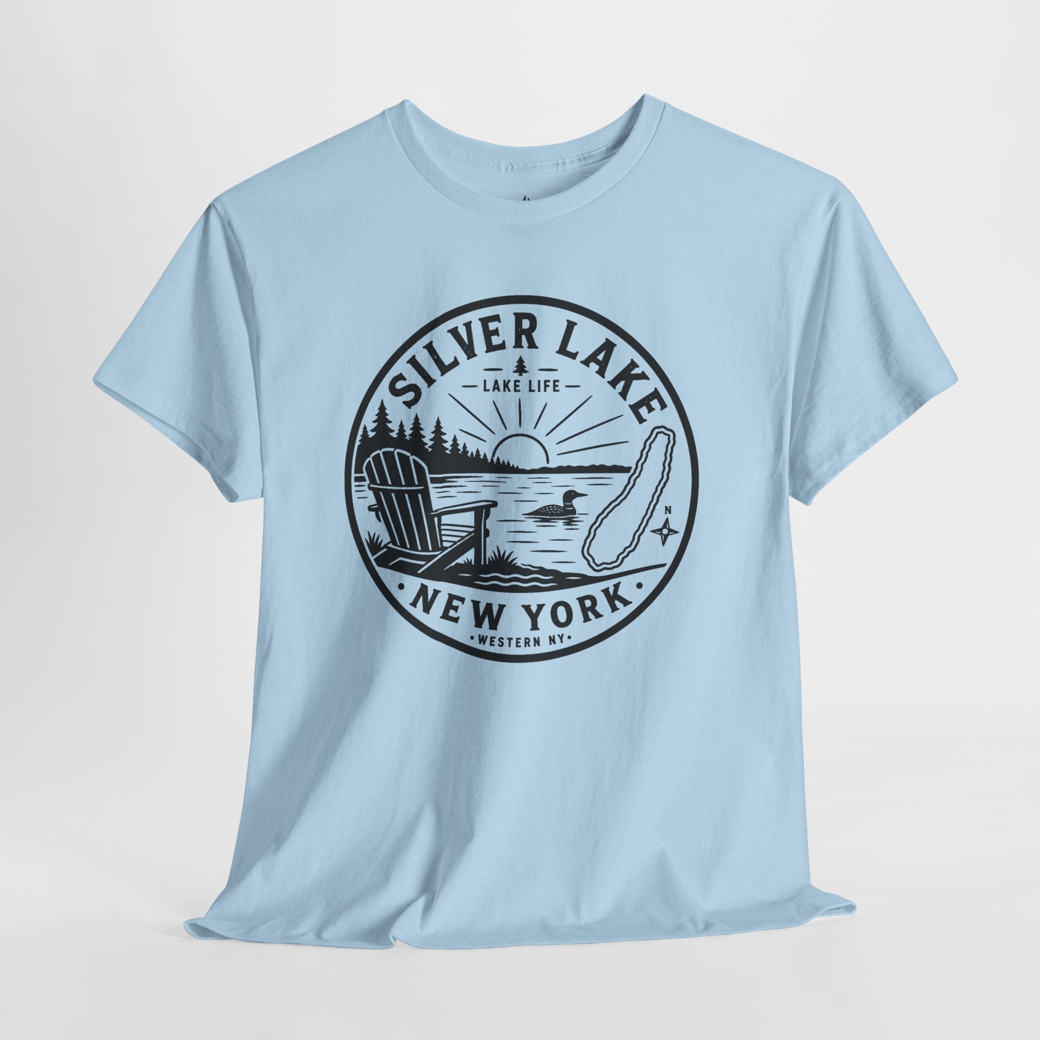 Silver Lake New York Lake Life T-Shirt