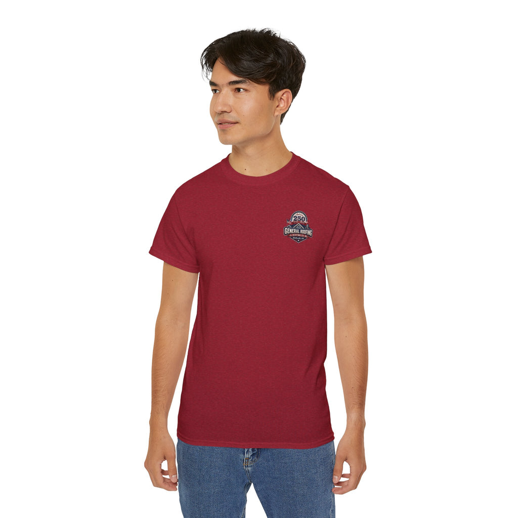 "General Roofing" Patriotic Logo T‑Shirt