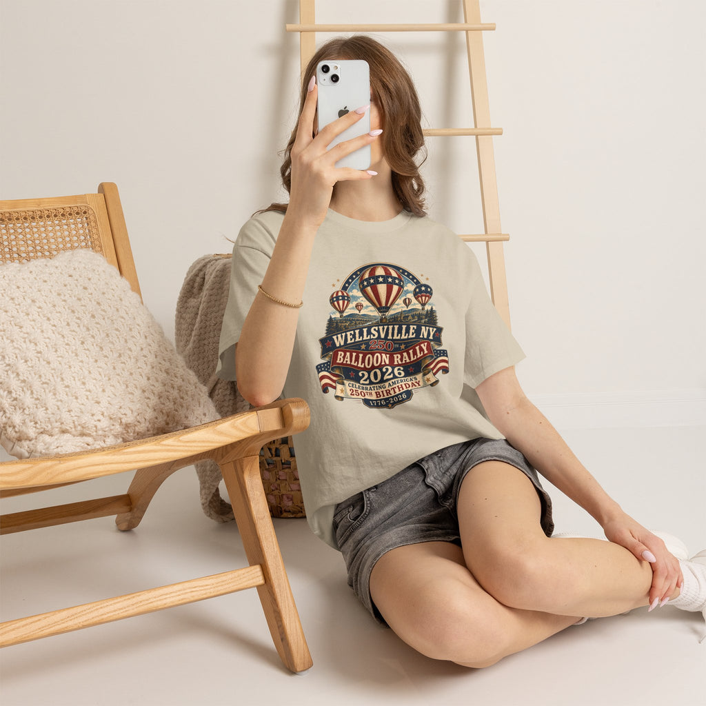 Balloon Rally T‑Shirt - Wellsville NY 2026 Hot Air Balloon Rally Vintage Festival Tee