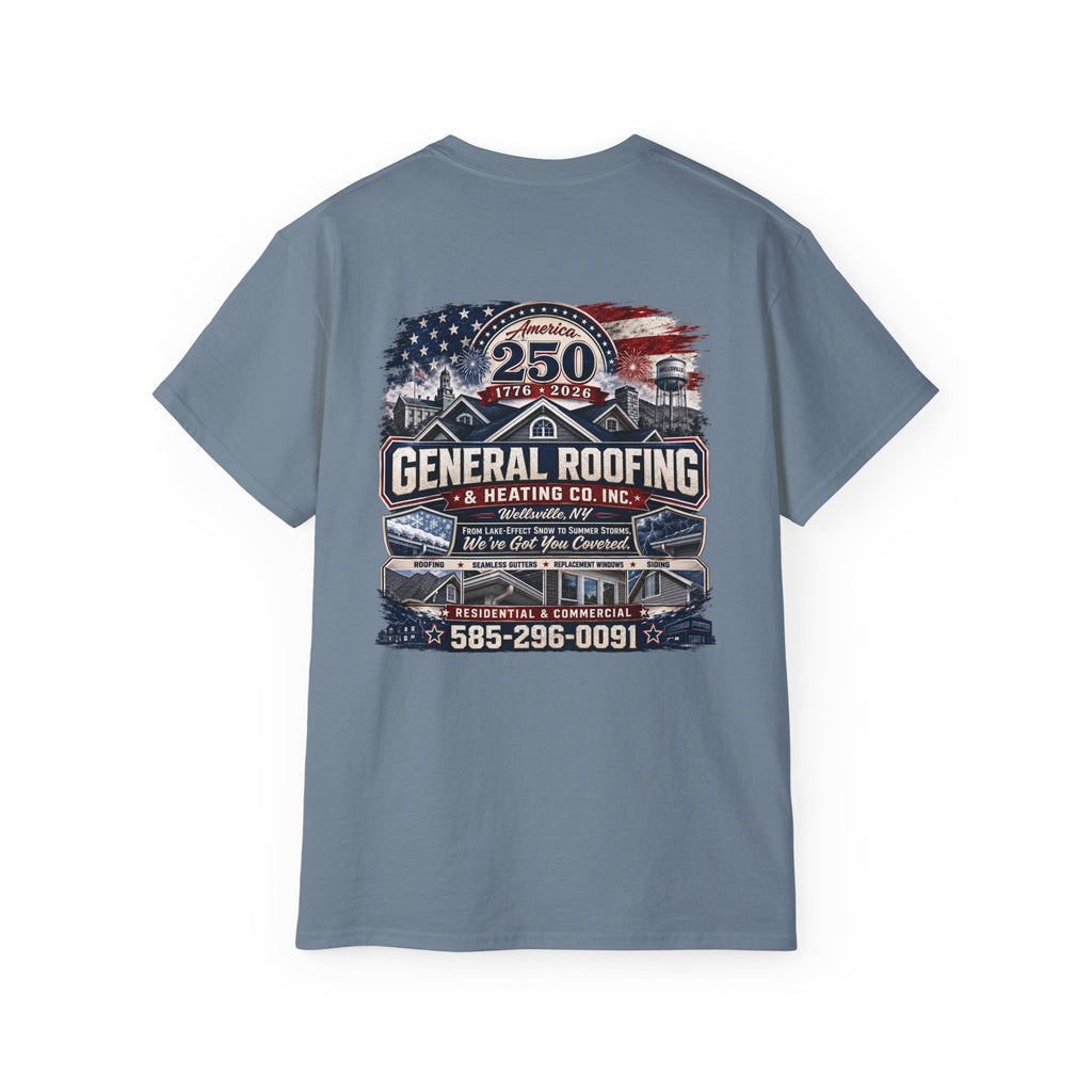 "General Roofing" Patriotic Logo T‑Shirt