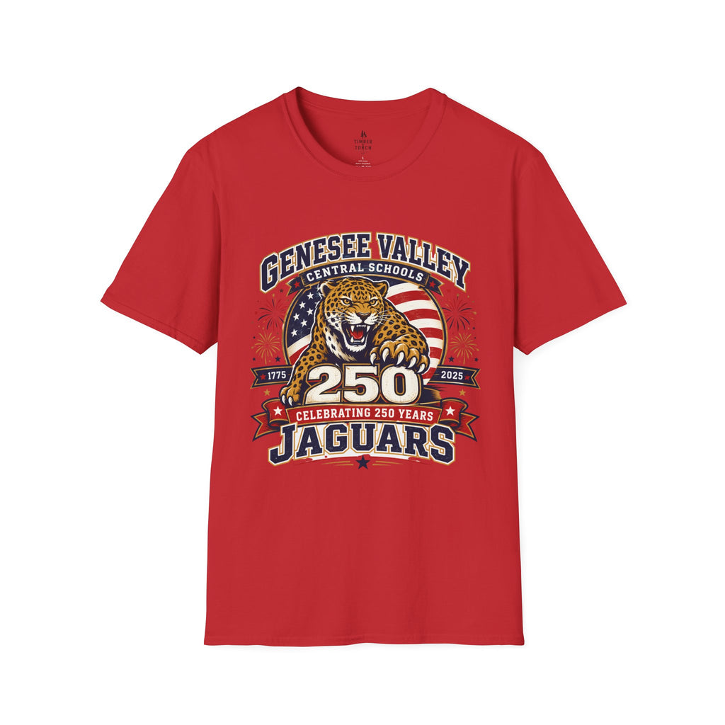 Genesee Valley Jaguars 250th Anniversary T-Shirt